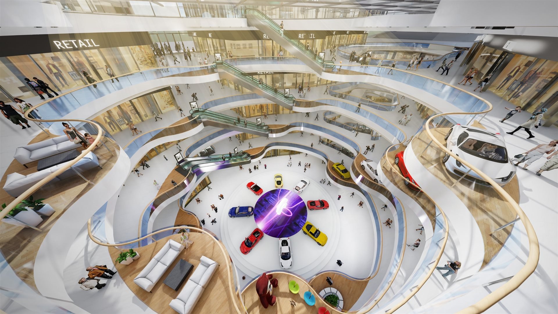 Baoding Love Plaza Atrium